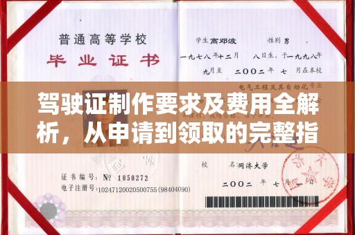 禅城驾驶证制作要求及费用全解析，从申请到领取的完整指南