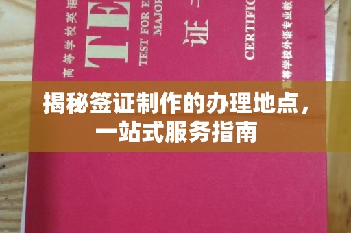 禅城揭秘签证制作的办理地点，一站式服务指南