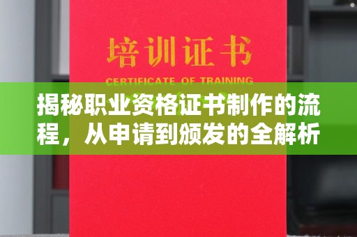 禅城揭秘职业资格证书制作的流程，从申请到颁发的全解析